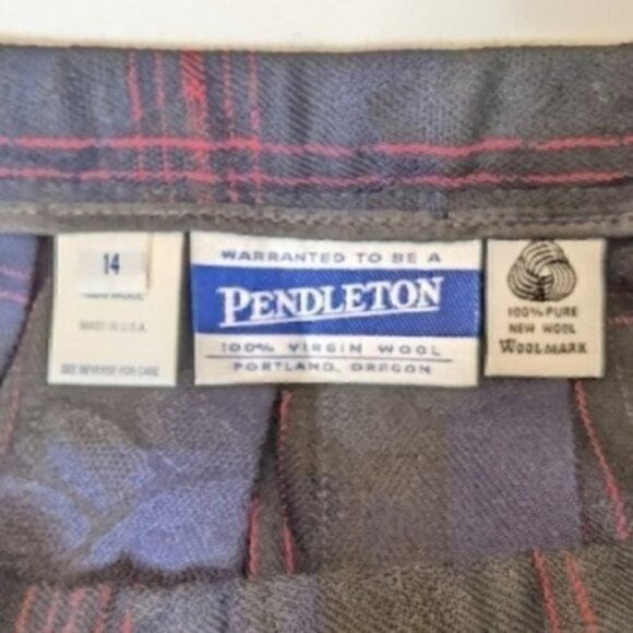 Vintage Pendleton Skirt Plaid - Picture 10 of 11